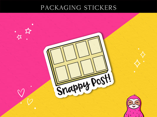 CLEARANCE - Yellow Snappy Post Stickers