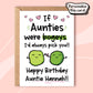 If Aunties Were Bogeys - Birthday