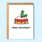 Merry Christmas Cornish Cream Tea Christmas Card