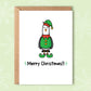 Merry Christmas Elf Seagull Christmas Card