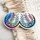 CLEARANCE - Floral Boobies Waterproof Holographic Vinyl Sticker