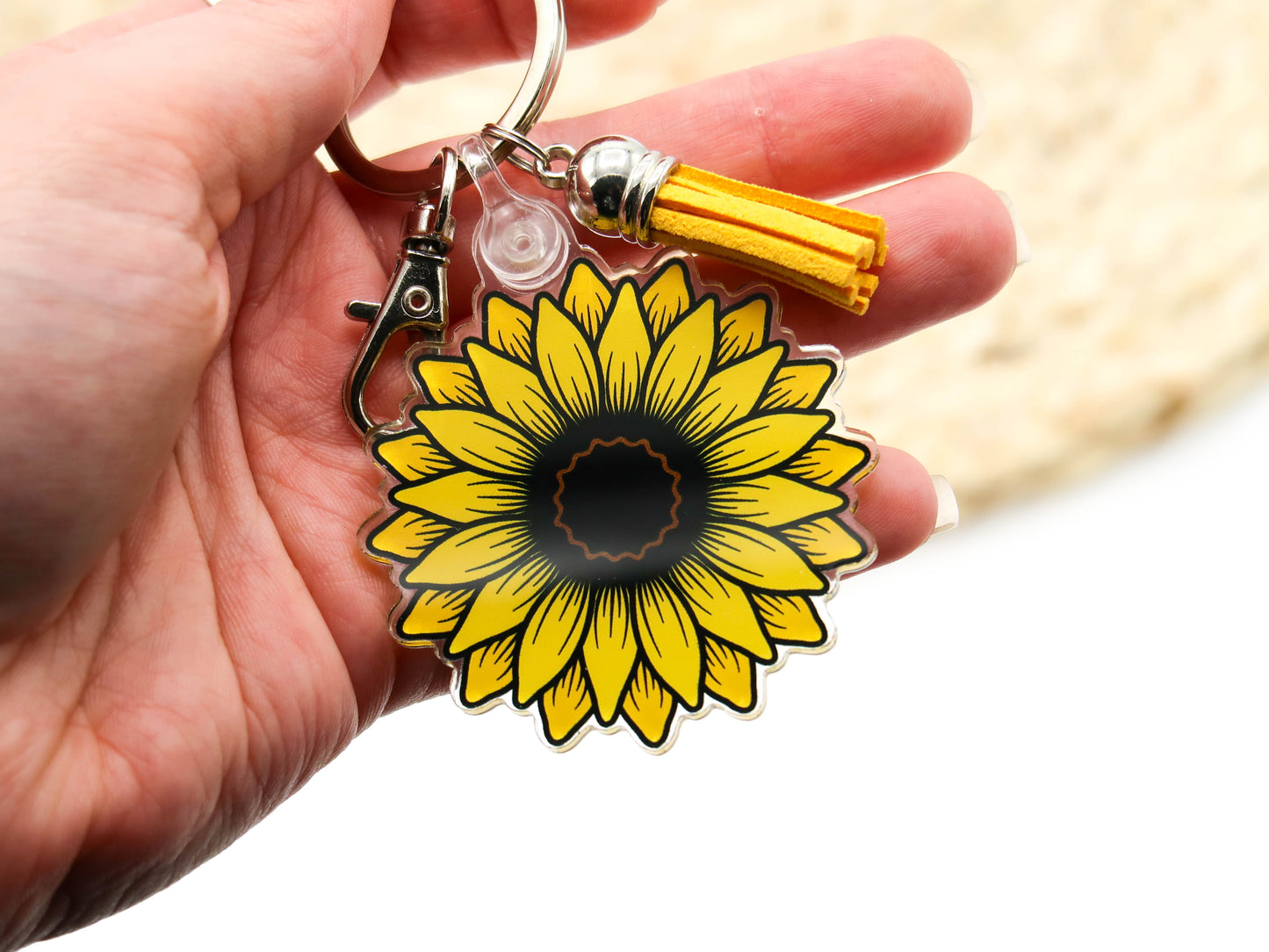 SECONDS - Sunflower Acrylic Keyring