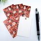 CLEARANCE - Orange Floral Blank Gift Tags
