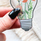 CLEARANCE - Flower Filled Light Bulb Waterproof Clear Vinyl Sticker